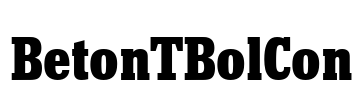 BetonTBolCon Font Image