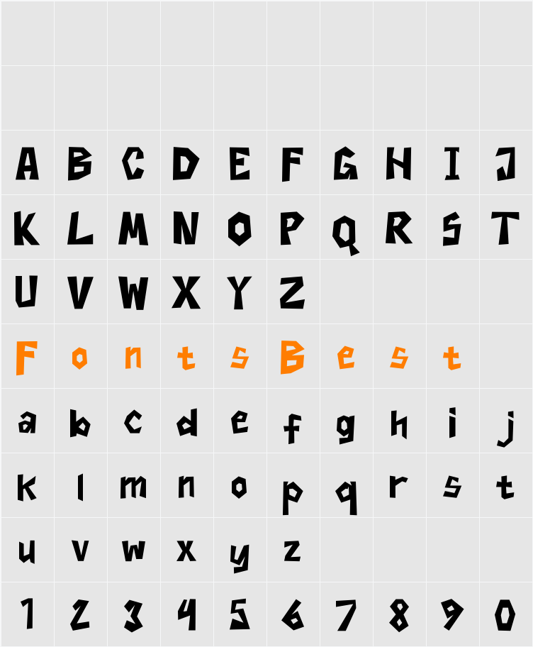 Aighmone Character Map