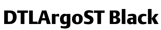 DTLArgoST Black Font Image