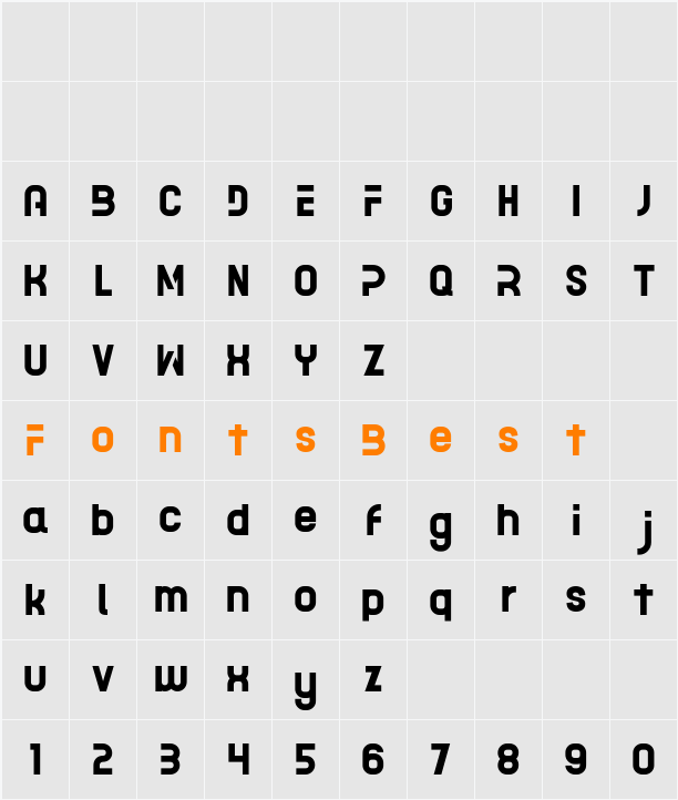 ACETONE Character Map