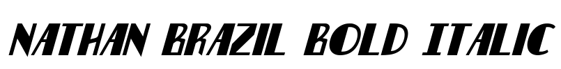 Nathan Brazil Bold Italic