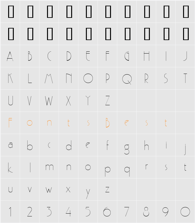 Fitz Character Map