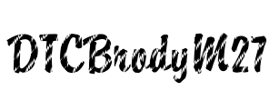 DTCBrodyM27 Font Image
