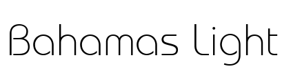 Bahamas Light Font Image