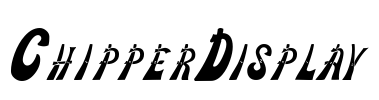 ChipperDisplay Font Image