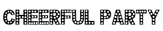 CHEERFUL PARTY Font Image