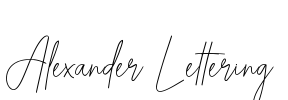 Alexander Lettering Font Image