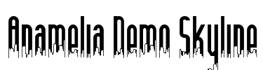 Anamelia Demo Skyline Font Image