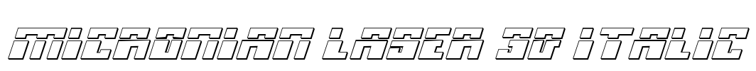 Micronian Laser 3D Italic