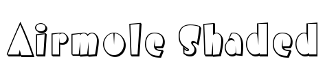 Airmole Shaded Font Image