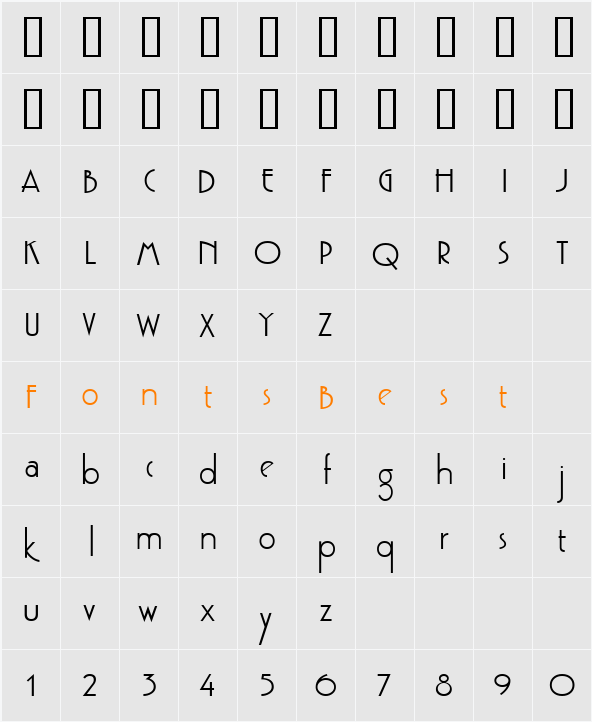 DSU_Modern Character Map