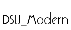 DSU_Modern Font Image