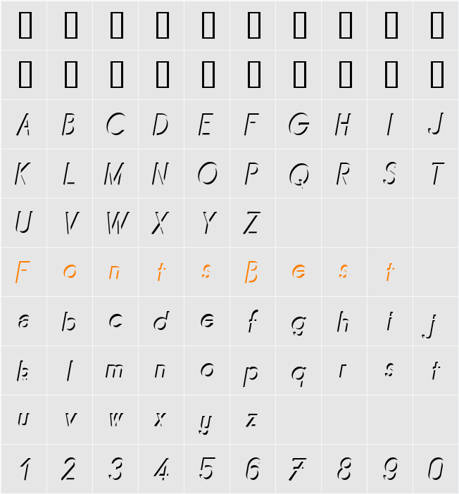 Mirage Character Map