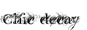 Chic decay Font Image
