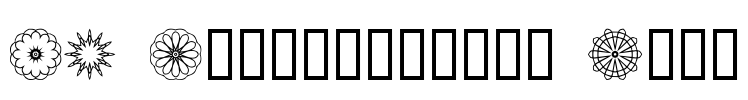 JI Kaleidoscope Bats Font Image