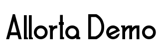 Allorta Demo Font Image