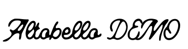 Altobello DEMO Font Image