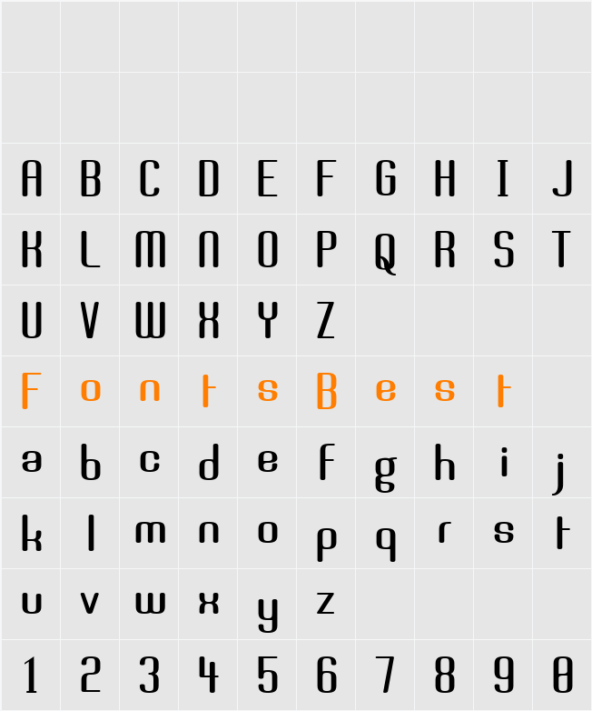 Brassiere Character Map