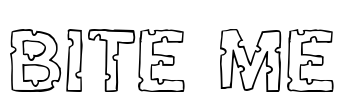 Bite me Font Image