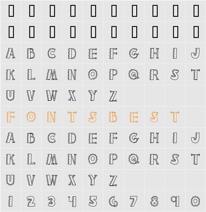 CK Wavey Character Map