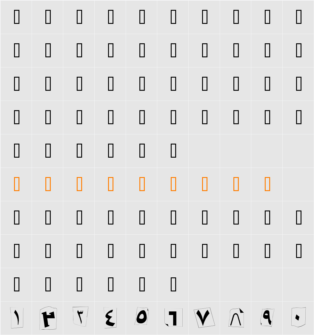 B Kidnap Character Map