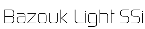 Bazouk Light SSi Font Image