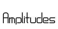Amplitudes Font Image