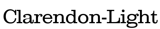 Clarendon-Light Font Image
