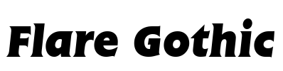 Flare Gothic Font Image