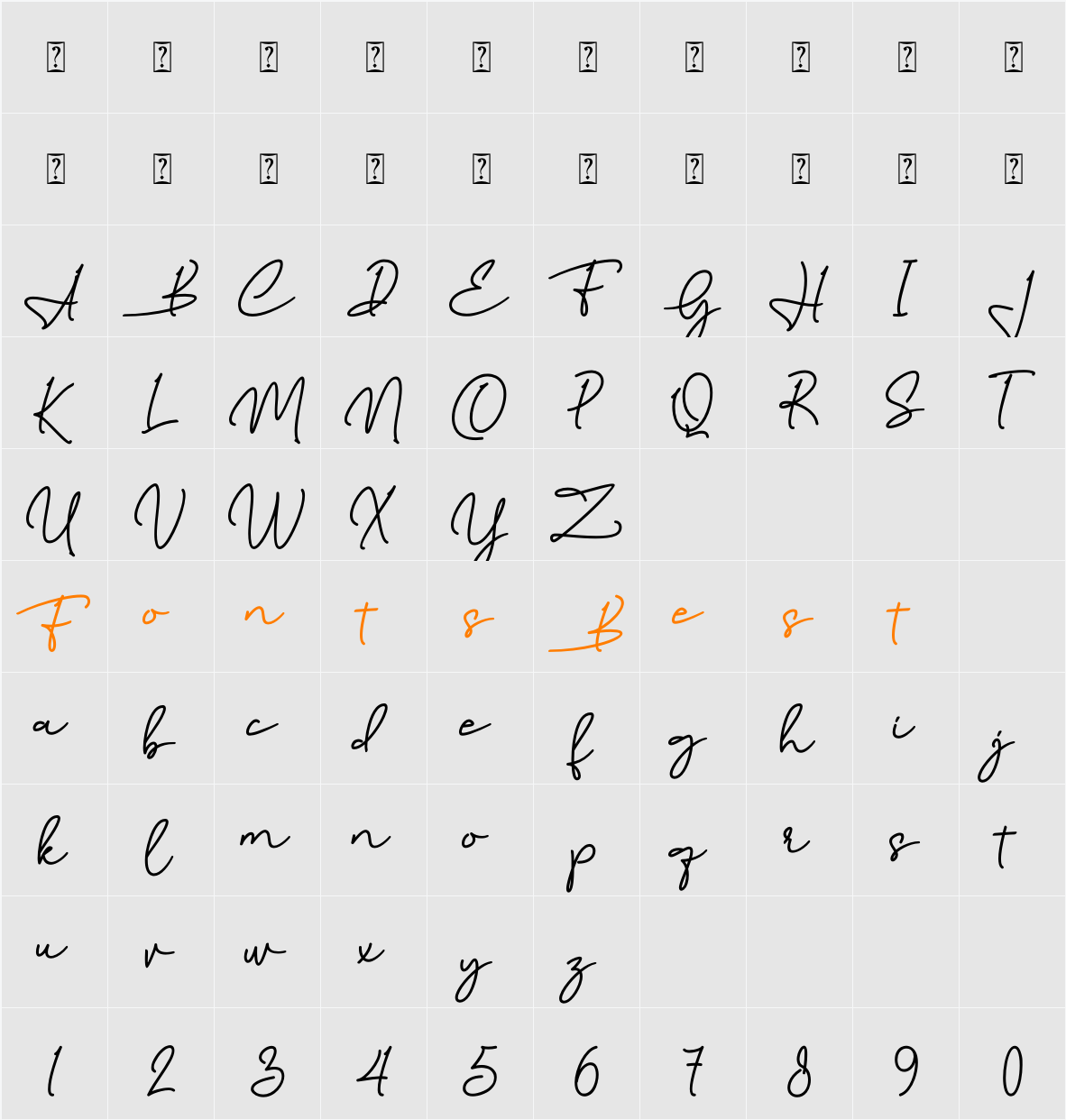 Anything Okay! Character Map