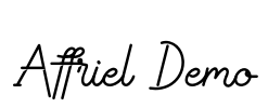 Affriel Demo Font Image