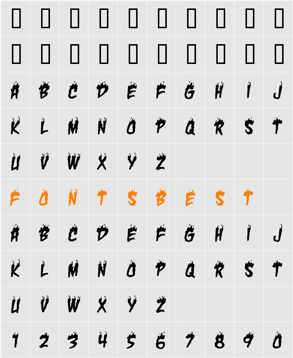 Char BB Character Map