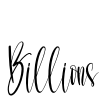 Billions Font Image