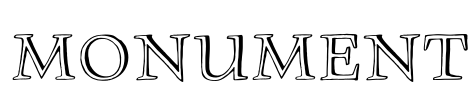 Monument Font Image