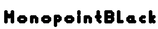 MonopointBlack Font Image