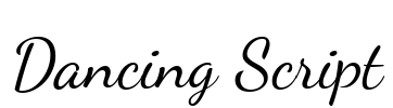 Dancing Script Font Image