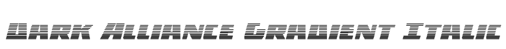 Dark Alliance Gradient Italic