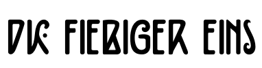DK Fiebiger Eins Font Image