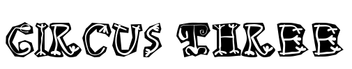 Circus Three Font Image