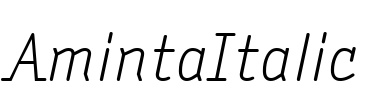 AmintaItalic