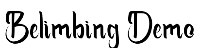 Belimbing Demo Font Image