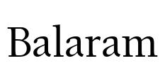Balaram Font Image
