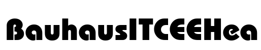 BauhausITCEEHea Font Image
