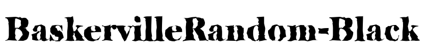 BaskervilleRandom-Black Font Image