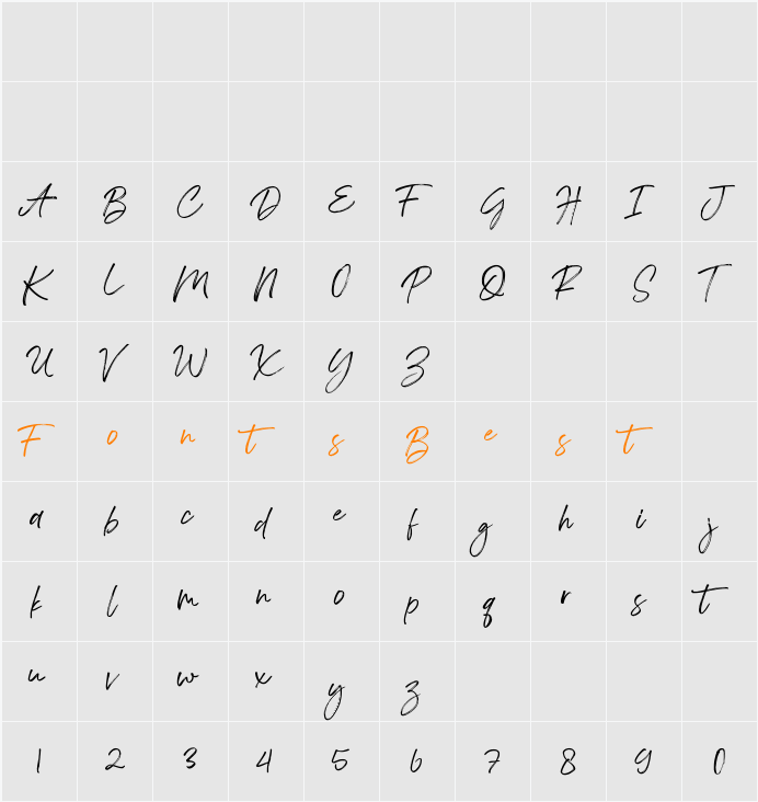 Bedontes Character Map