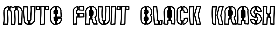 Mute Fruit Black Krash