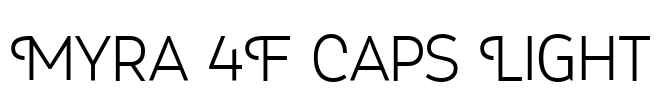 Myra 4F Caps Light Font Image