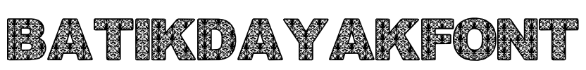 BatikDayakFont Font Image