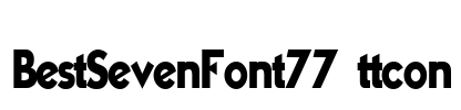 BestSevenFont77 ttcon Font Image
