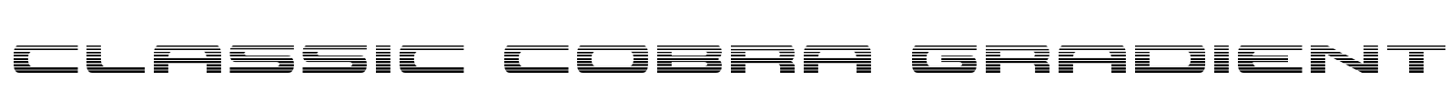 Classic Cobra Gradient Font Image